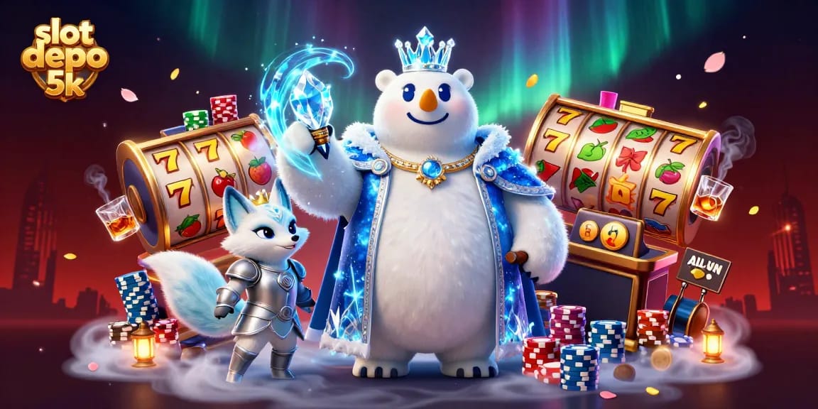 Spin the slot depo 5k reels and win big with vibrant 3D casino elements and characters.