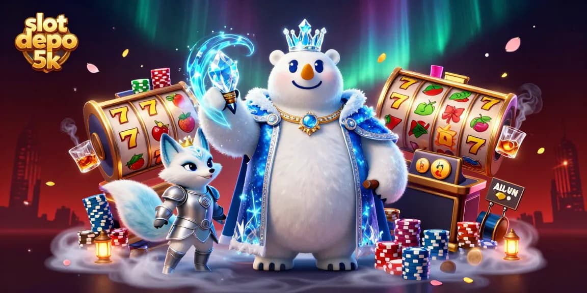 Spin the slot depo 5k reels and win big with vibrant 3D casino elements and characters.