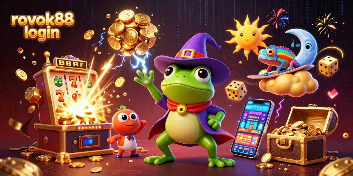 Experience the thrill of winning with rokok88 login in a vibrant casino scene full of exciting game elements.