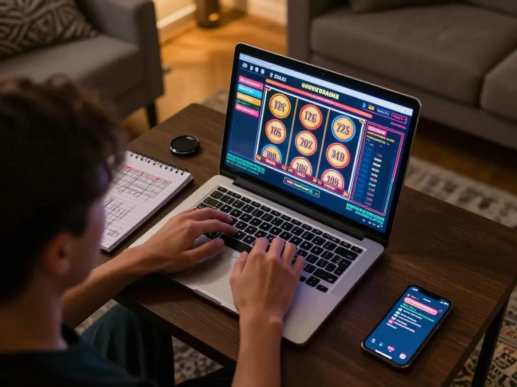 Engaging online gameplay on the hidden wiki website with vibrant casino game interface shown.