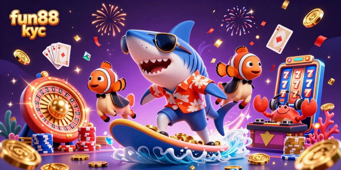 fun88 kyc tham gia cá cược hấp dẫn với hình ảnh vui tươi từ casino.