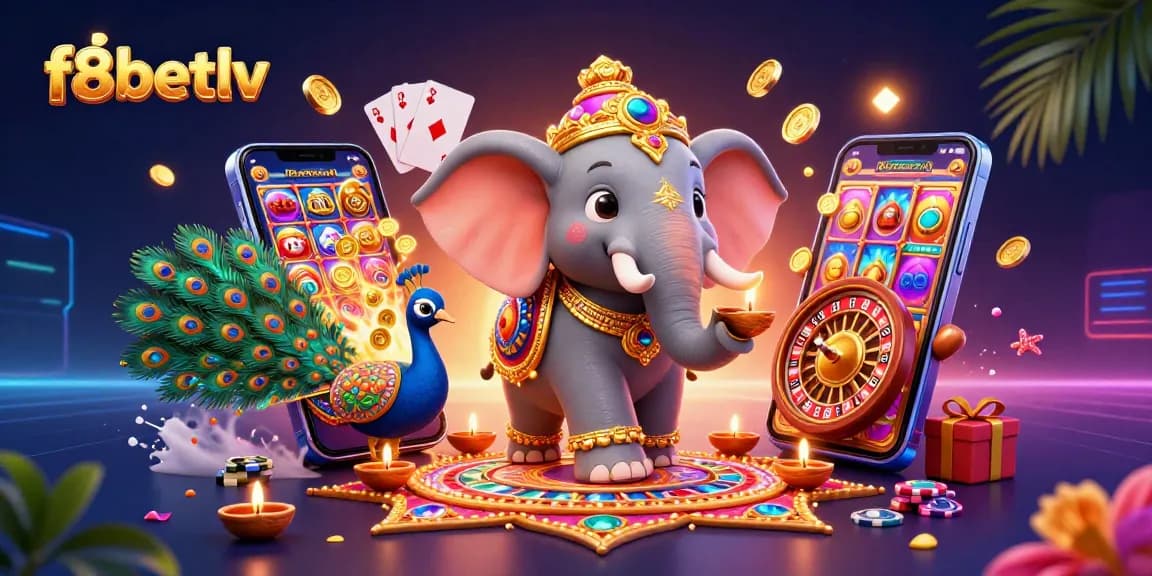 Engage in thrilling slots and casino games at f8betlv with ultra-detailed 3D illustration.