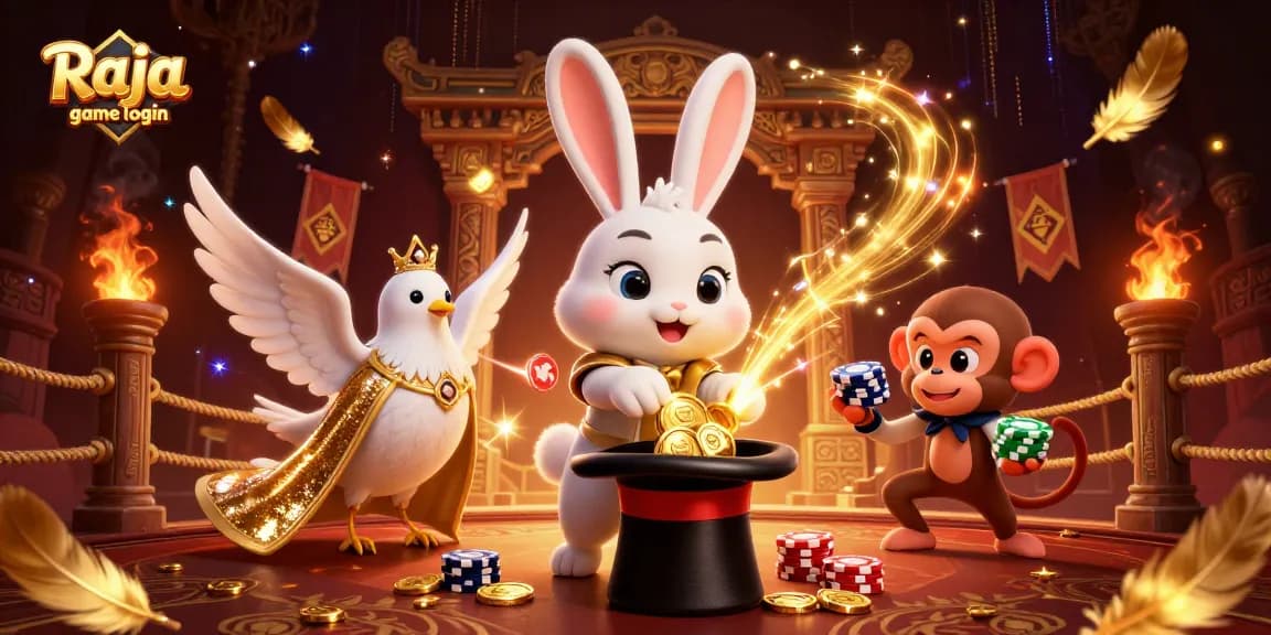 Engage in the exciting Raja game login experience with lavish rewards and vibrant gaming elements.