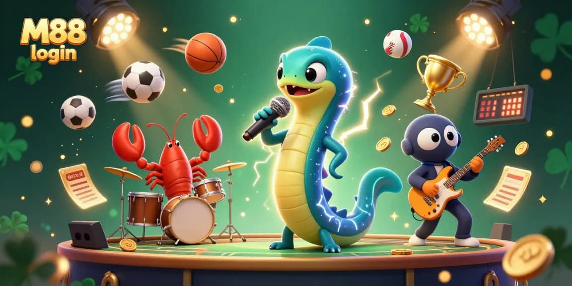 Engage in M88 login for thrilling gameplay alongside a vibrant electro-music scene with characters.