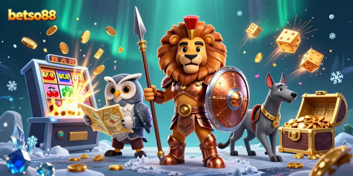 Experience high-stakes action with betso88 featuring dynamic characters and vibrant casino elements.