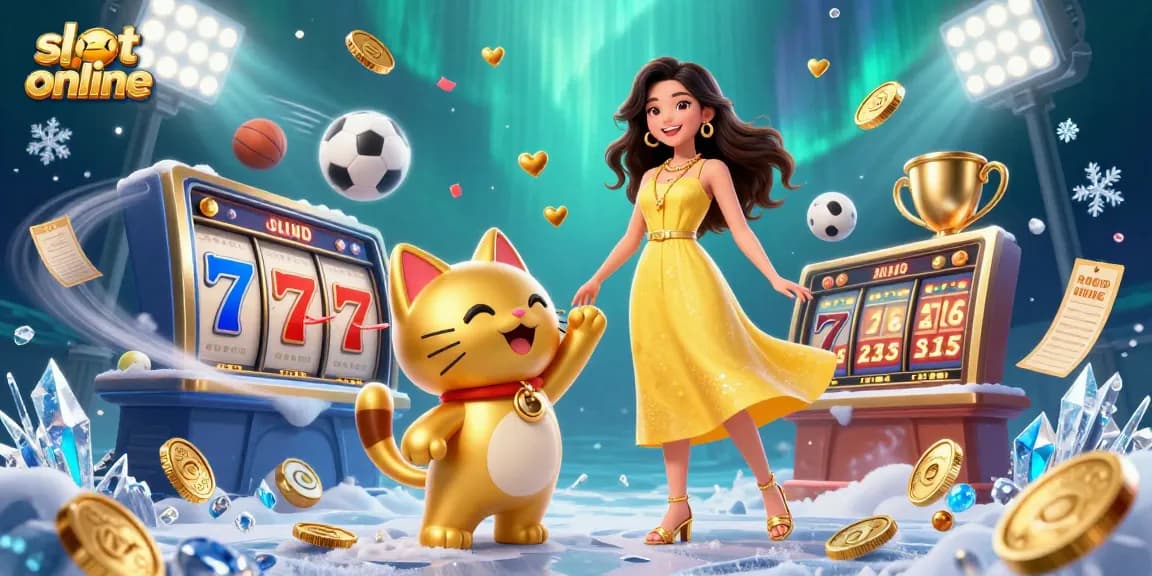 Spin and win big with slot online games featuring vibrant characters and lucky symbols.
