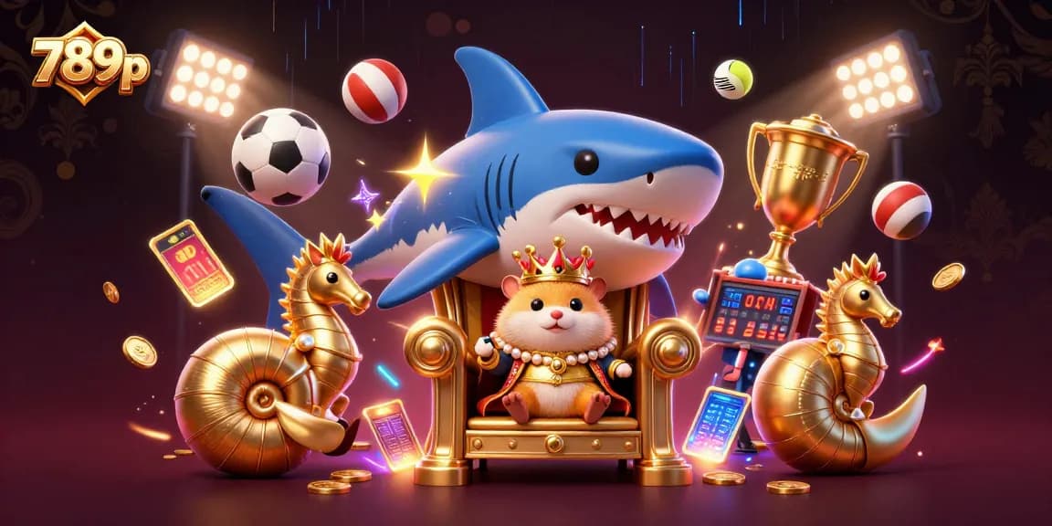 Experience thrilling betting excitement at 789p with golden hamster king and animated casino elements.
