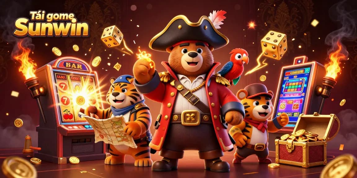 Experience the thrill of Tải game Sunwin with vibrant characters and dynamic casino elements.