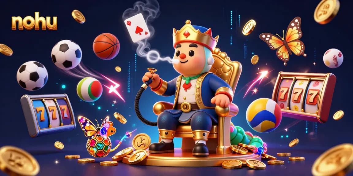 Engage with nohu's exciting atmosphere featuring dynamic characters and thrilling gaming symbols.