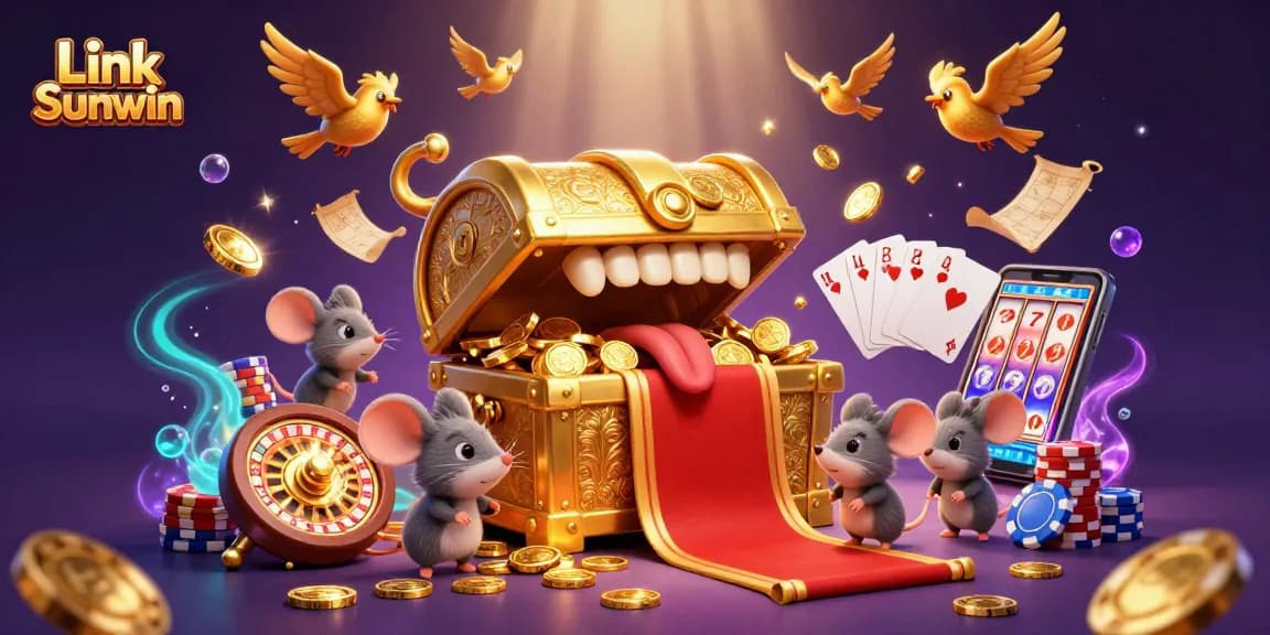 Play and win with Link Sunwin as treasure hunts for riches unfold amidst swirling gaming excitement.