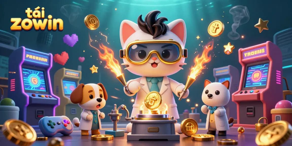 Experience the thrilling world of tải zowin with vibrant characters and dynamic gaming elements in a casino setting.