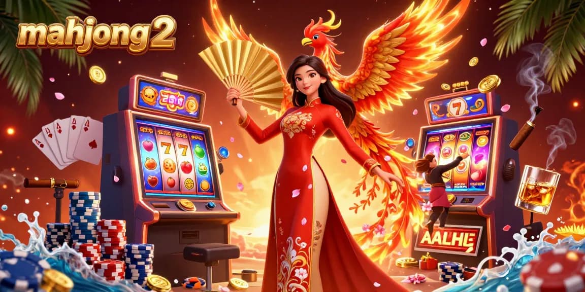 Engage in exciting mahjong 2 gaming with vibrant colors and rich casino-themed visuals.