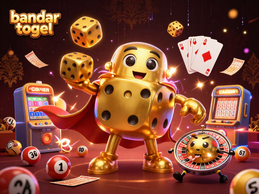 Menembak angka dengan bandar togel dalam ilustrasi 3D yang memukau dan berenergi.
