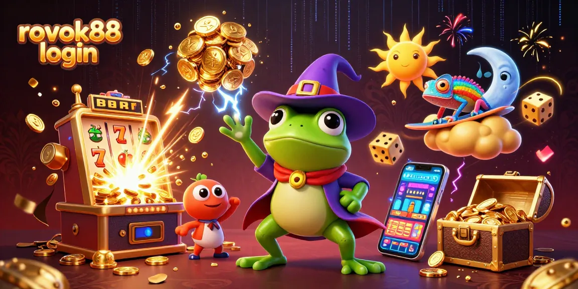 Experience the thrill of winning with rokok88 login in a vibrant casino scene full of exciting game elements.