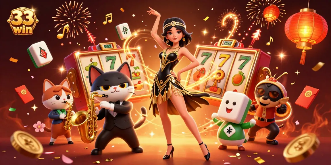 Experience thrilling gaming at 33 win with vibrant characters and jackpot excitement.