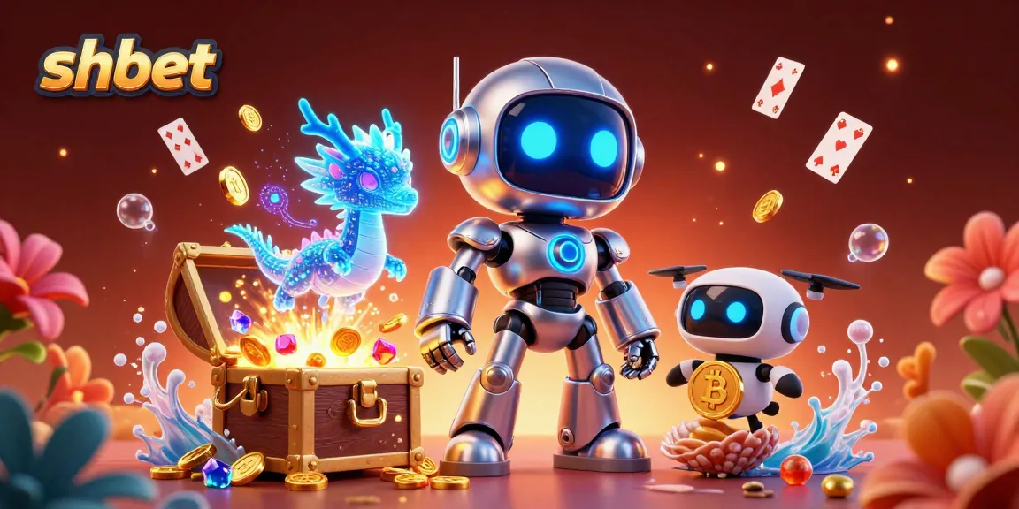 Experience shbet's thrilling action in a vibrant 3D casino illustration with magical elements.