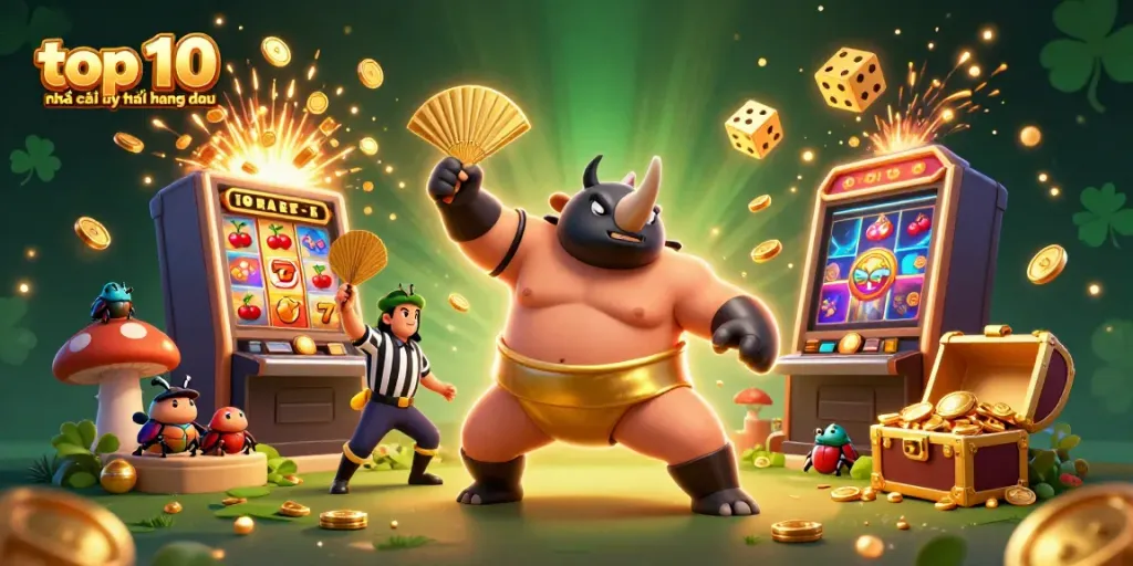 Experience the excitement with top 10 nhà cái uy tín hàng đầu showcasing casino fun and dynamic gaming elements.