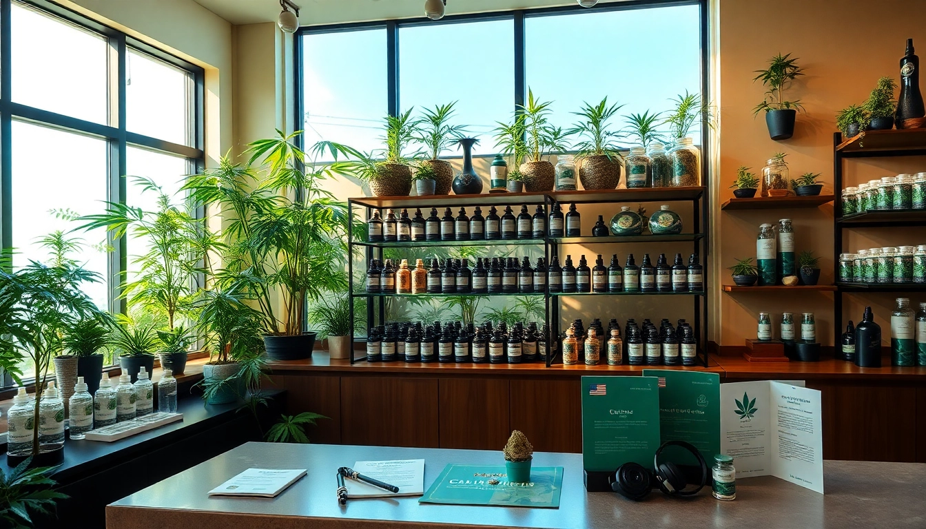 Find where to buy weed legally in a professional cannabis dispensary displaying quality products.