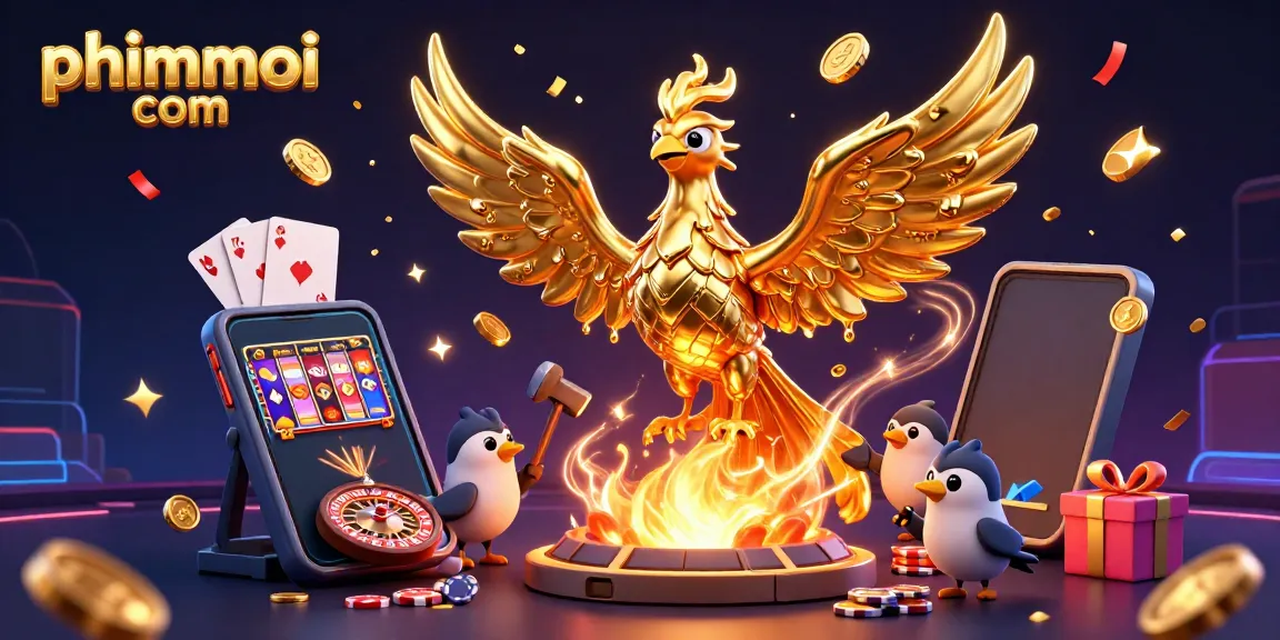 Engage with phimmoi com as the golden phoenix brings fortune with casino elements.
