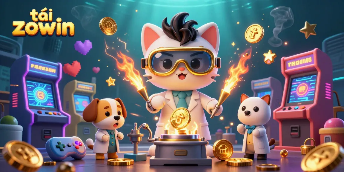 Experience the thrilling world of tải zowin with vibrant characters and dynamic gaming elements in a casino setting.