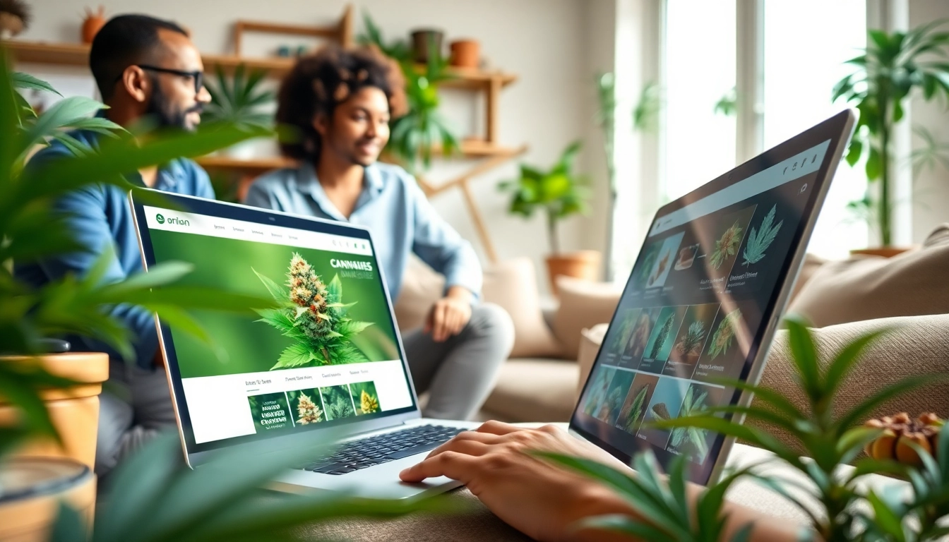 Learn how to buy weeds online with a vibrant cannabis shopping scene and relaxed atmosphere.