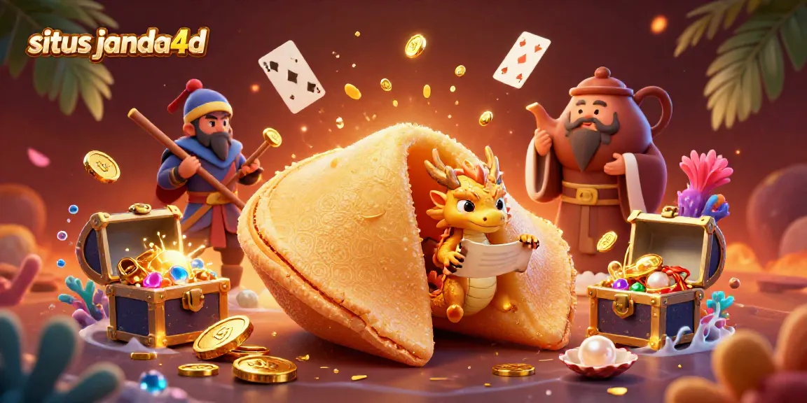 Permainan menarik situs janda4d dengan ilustrasi kartun 3D, menampilkan karakter dan elemen kasino.