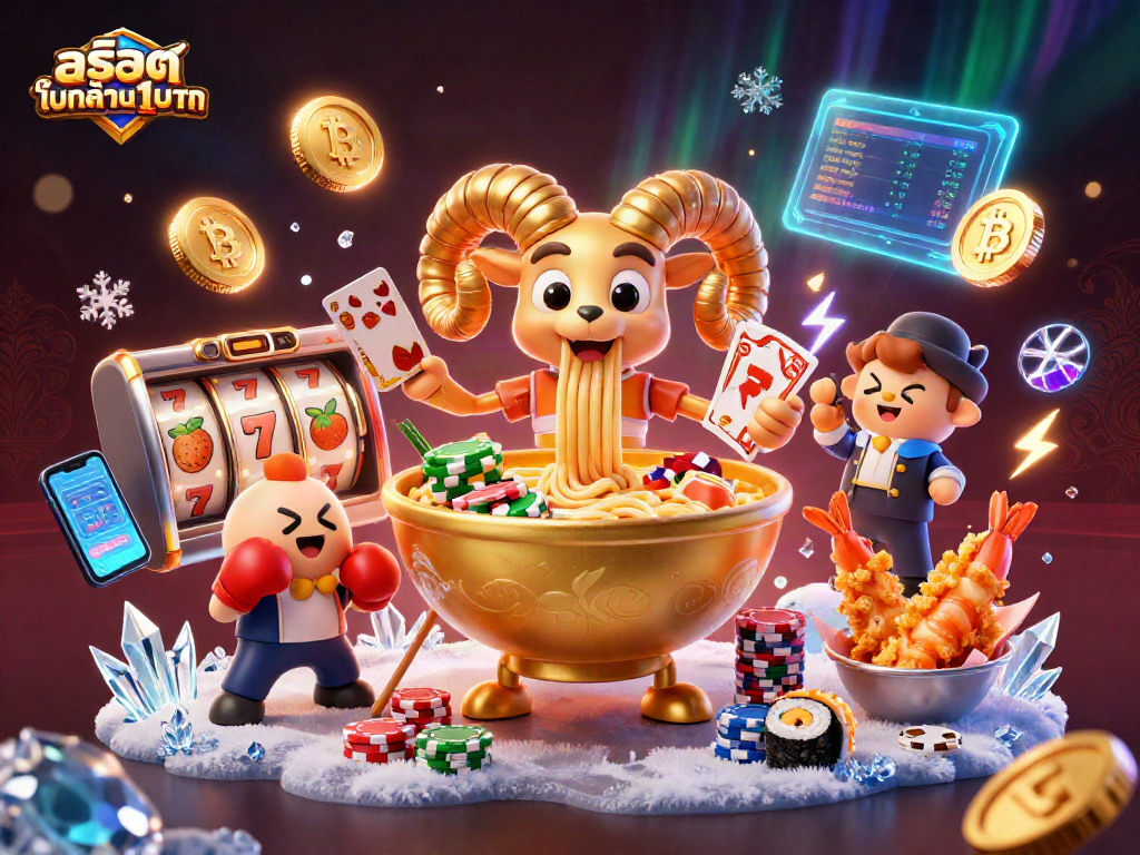 Engage with สล็อตฝากขั้นต่ำ1บาท through an exciting 3D casino scene featuring captivating characters and elements.