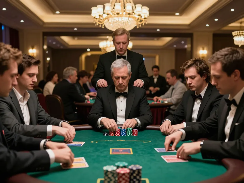Players strategizing at a poker table, showcasing the excitement of CM88 casino gameplay.