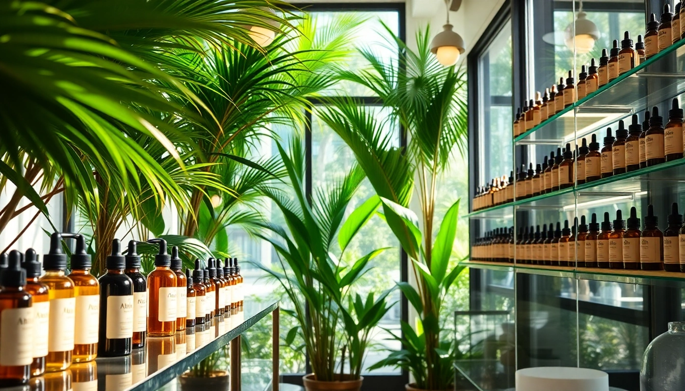 Explore cbd miami products displayed in a vibrant, inviting storefront with natural lighting.