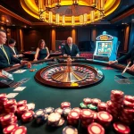 Engaged players betting at a roulette table in a luxurious environment, highlighting 789BET excitement.