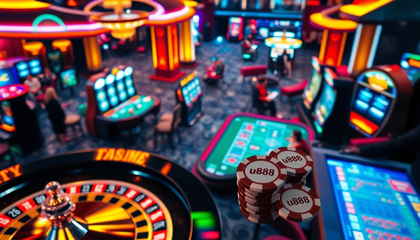 Experience thrilling gameplay at u888, featuring immersive casino tables and engaging slot machines.