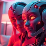 Engaging ai nsfw character interaction in a cozy, intimate setting.