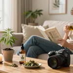 Explore natural wellness with Ministry of Cannabis CBD oil and hemp extracts in a cozy, educational setting.