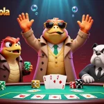 Engage in action at bandarjudibola where raptors hilariously attempt entry to a VIP casino lounge.