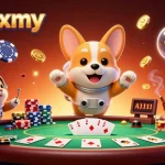 Join the excitement at winboxmy with a thrilling floating casino scene featuring vibrant visuals and engaging characters.