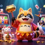 Experience the thrill of sun-themed casino gaming with lucky characters and vibrant slots.