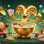 Play exciting games with tải sunwin featuring a dynamic casino scene full of vibrancy and action.