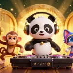 Join the fun at iwin club with a 3D cartoon scene featuring vibrant casino characters!