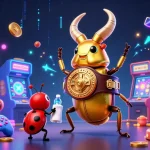 Win big at Jai club with an epic boxing match between a golden stag beetle and casino elements.