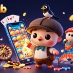 iwinclub showcases a vibrant slot game experience with unique characters and dazzling casino elements.