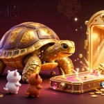 Experience thrilling casino action with keonhacai5 featuring a golden tortoise pinball machine, jewels, and vibrant energy!