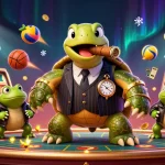 Engage with thrilling slot depo 5k excitement in a vibrant 3D casino scene.